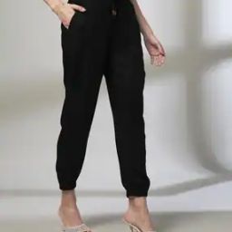 Women Tapered Fit Jogger Pants-image-70