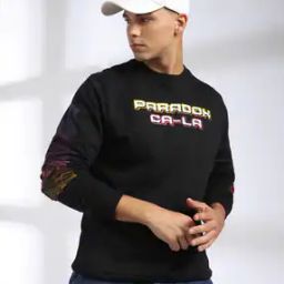 Men Typographic Print Regular Fit Crew-Neck Sweatshirt-picture-10