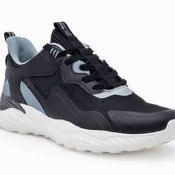 Round-Toe Walking Shoes with Lace Fastening-image-54