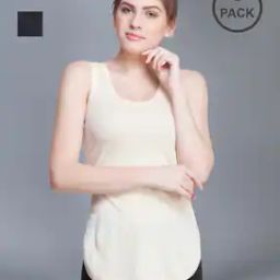 Pack of 2 Scoop-Neck Camisoles-image-76