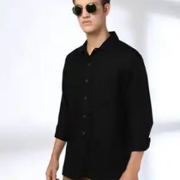 Men Regular Fit Shacket with Patch Pockets-image-35