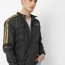 the indian garage co Slim Fit Zip-Front Jacket with Contrast Stripes-picture-10