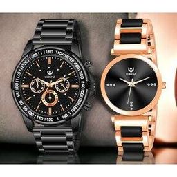 Set of 2 Analogue Watches with Deployant Clasp-image-10