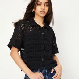 Girls Crochet Cotton Top-image-34
