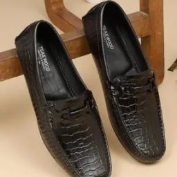 Men Croc-Embossed Slip-On Loafers-6