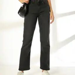 Women Light-Wash Straight Fit Jeans-image-98