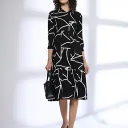 Women Printed Tiered Dress-image-65