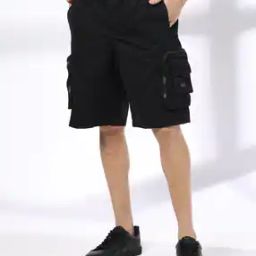 Men Slim Fit Cargo Shorts-60