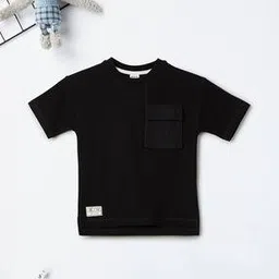 max Stylised Fit Cotton Round-Neck T-Shirt with Flap Pocket-picture-37