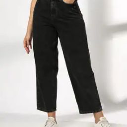 Women High-Rise Relaxed Jeans-image-96