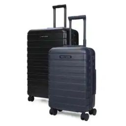 Men Striped Trolley Bag with TSA Lock-26
