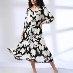 Women Printed Fit & Flare Dress-image-9