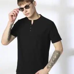 Men Regular Fit Henley T-Shirt-image-12