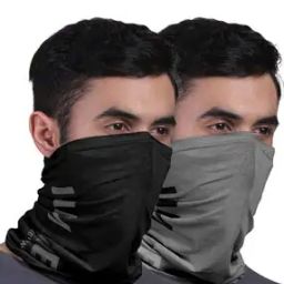 Pack of 2 Typographic Print Multi-Purpose Bandanas-39
