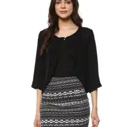 Cropped Shrug with 3/4th Sleeves-45