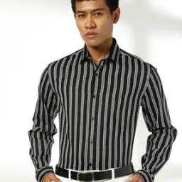 Men Striped Slim Fit Cotton Shirt-image-72