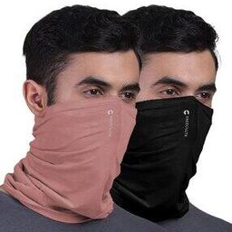 Men Pack of 2 Typographic Print Bandanas with Stitch Detail-picture-4