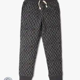 Checked Joggers with Placement Logo-picture-16