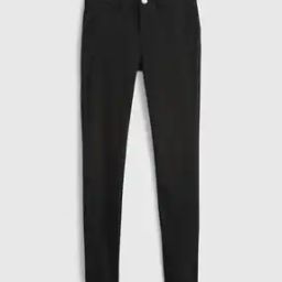 Skinny Fit Flat-Front Trousers-image-77