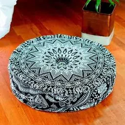Printed Cotton Floor Cushion 20" x 20"-49