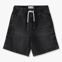 Boys Light-Wash Pull-On Denim Shorts-image-80