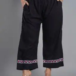 Women Geometric Print Palazzos with Slip Pockets-image-71