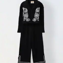 Girls Embroidered Shirt & Pants Set-image-49