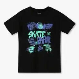 Boys Skate Park Print Relaxed Fit Round-Neck T-Shirt-image-50