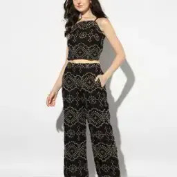 All-Over Schiffli Embroidered Pants-picture-28