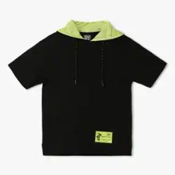 Ss25 50 hs hoody tee with p, black, 8-9y-image-99