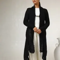 Women Regular Fit Shrug with Insert Pockets-27