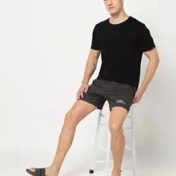 Men Placement Print Shorts with Elasticated Waist-picture-22