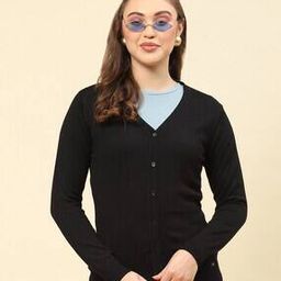 Women V-Neck Front Open Cardigan-image-56