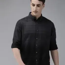 Checked Slim Fit Shirt-image-73