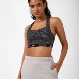 Printed Non-Wired Sports Bra-picture-35