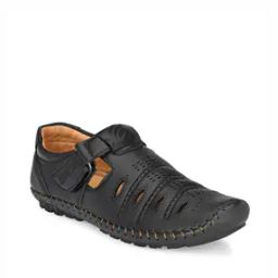 Laser-Cut Fisherman Sandals with Velcro Closure-picture-11
