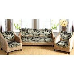 Floral Pattern 5-Seater Sofa Cover-image-27