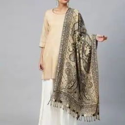 Stole with Paisley Woven Motifs-image-15