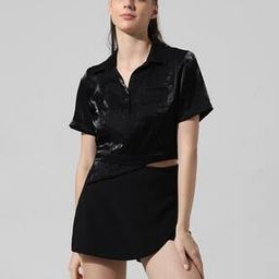 only Women Crop Shirt with Asymmetric Hem-picture-41