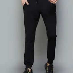 Men Straight Fit Track Pants with Insert Pockets-38