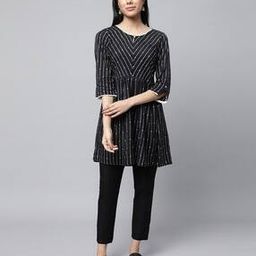 aurelia Embroidered Flared Kurti-picture-31