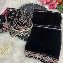 Women Lace Border Saree-image-13