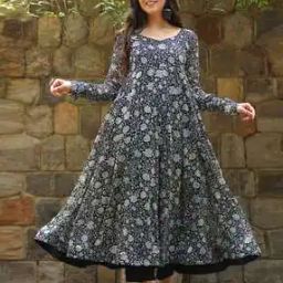Women Floral Print Fit & Flare Dress-image-4