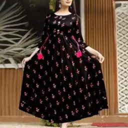 Women Floral Print Anarkali Kurta-image-22