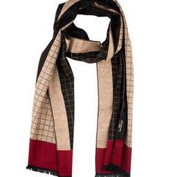 Checked Print Men Scarf with Fringed Hem-picture-6