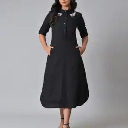 A-Line Dress with Insert Pockets-image-18