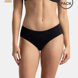 Pack of 2 High Coverage Micro Modal Elastane Stretch Hipsters-picture-51