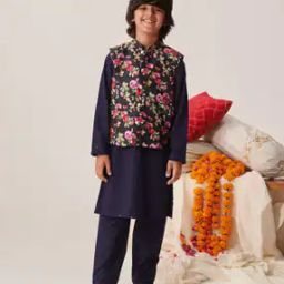 Boys Printed Kurta Pyjamas Set-24