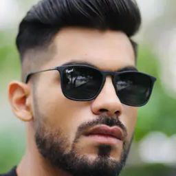 UV Protected Black Wayfarer Sunglasses for Men and Women-image-80