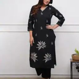 Women Embroidery Kurta Set-image-12